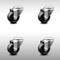 Service Caster 3.5 Inch SS Phenolic Wheel Swivel Bolt Hole Caster Set SCC-SSBH20S3514-PHS-4 - alternate 1